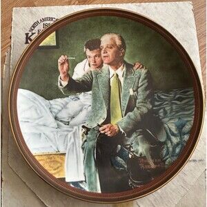 Bradford Exchange Norman Rockwell "The Country Doctor" 1990 Collector Plate
